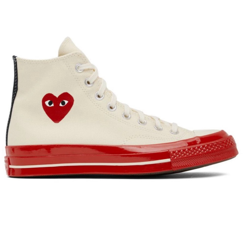 Comme des Garçons Play x Converse Chuck Taylor Hidden Heart High Top, size 5